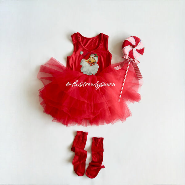 Santa Red Tutu Dress