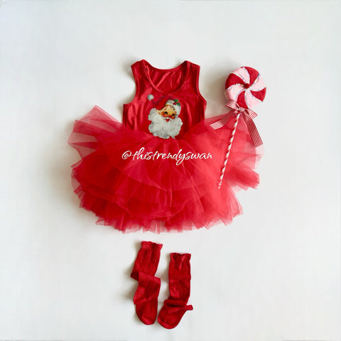 Santa Red Tutu Dress