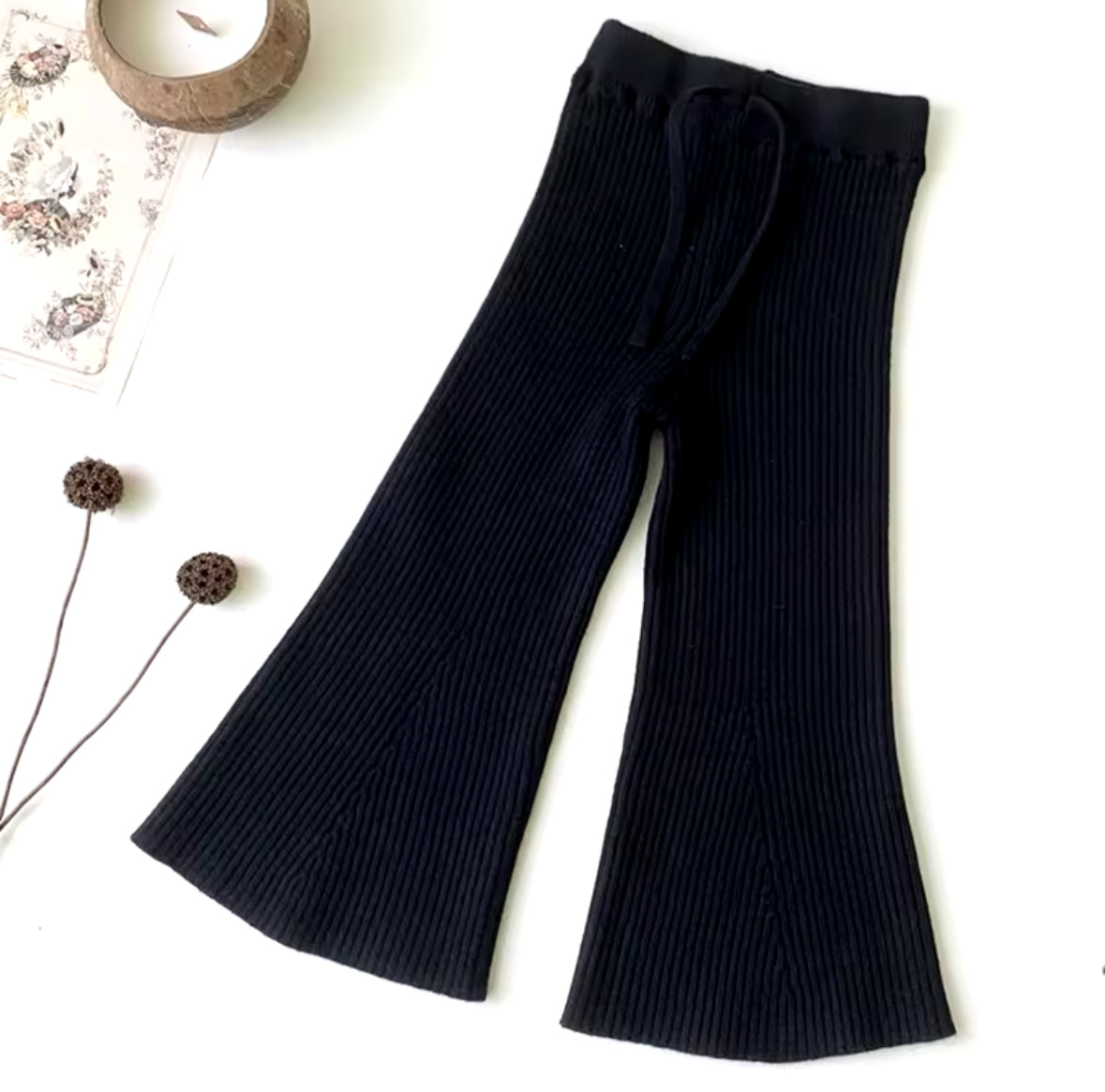 Knit Wide Leg Trousers