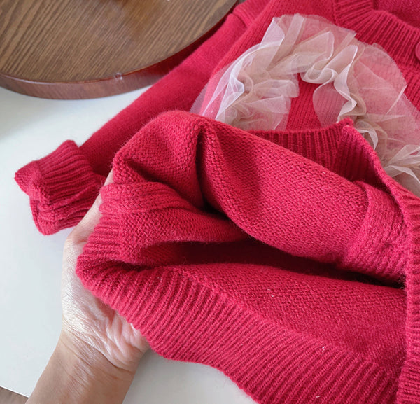 Red Nora Cardigan