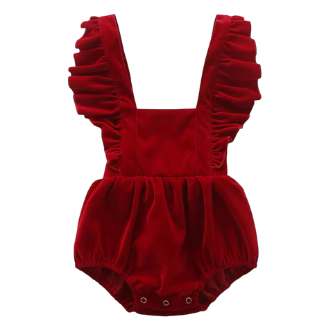 Red Velvet Romper