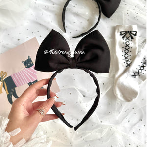 Bow Headband - Black