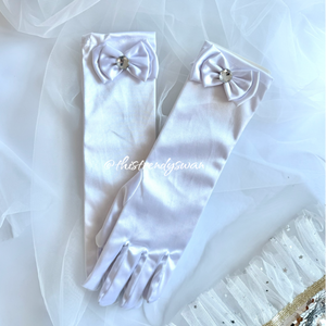 Princess Gloves - White