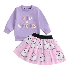 Halloween Sweatshirt and Skirt