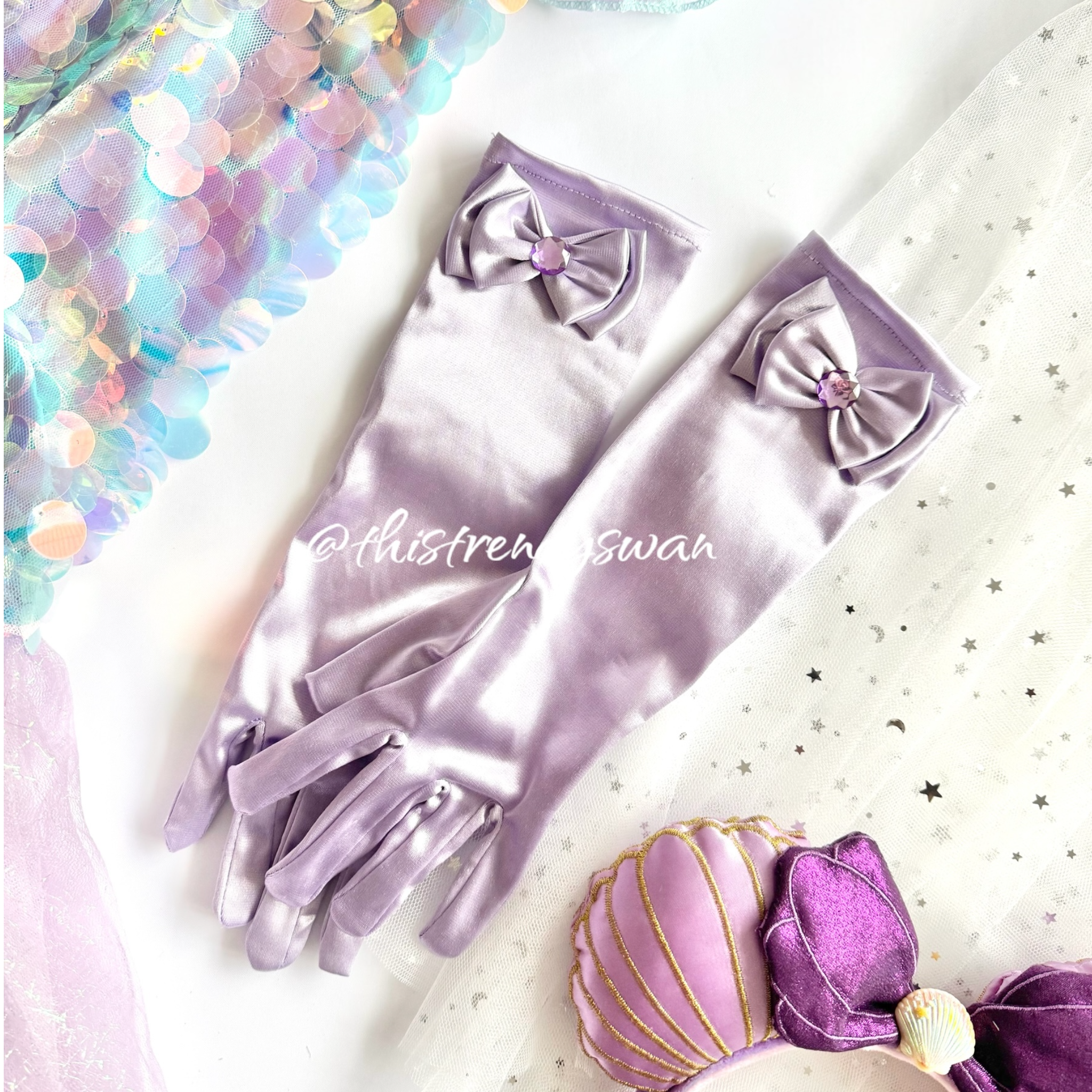 Princess Gloves - Lilac