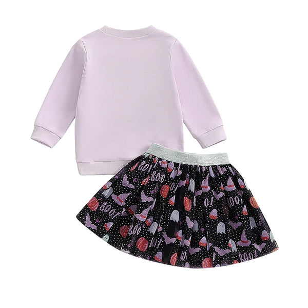 Boo Sweatshirt & Skirt