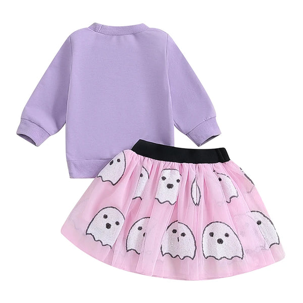 Halloween Sweatshirt and Skirt