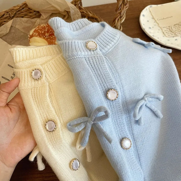 Bow Knit Cardigan