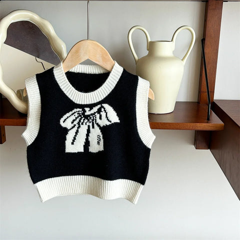 Knitted Bow Vest